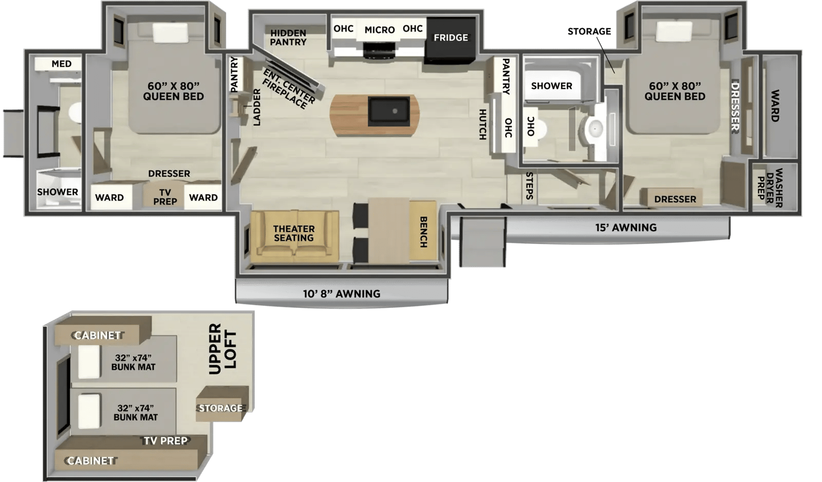 2027 Forest River Sierra 4002FB floorplan