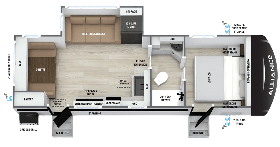 2027 Alliance RV Delta 252RL floorplan