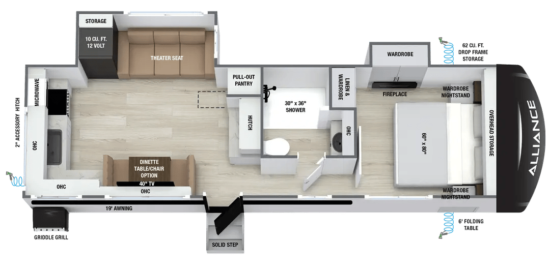 2027 Alliance RV Delta 274RKW floorplan