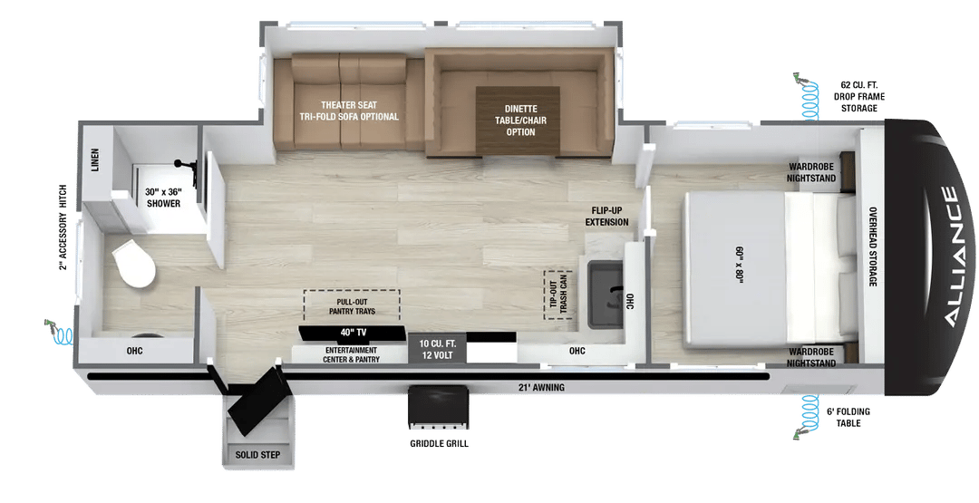 2027 Alliance RV Delta 262RB floorplan