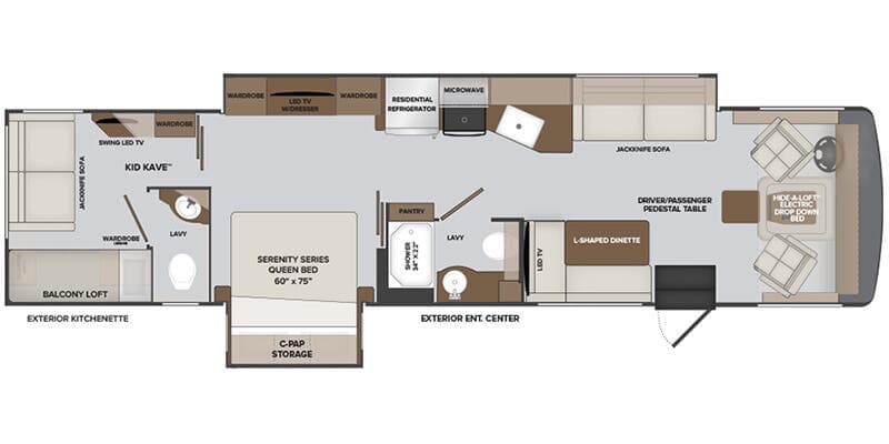2025 Holiday Rambler Invicta 36Y floorplan