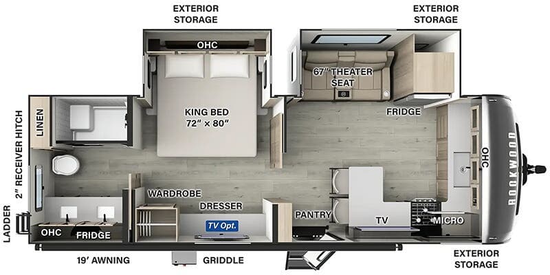 2026 Forest River Rockwood Signature 8263MBR floorplan