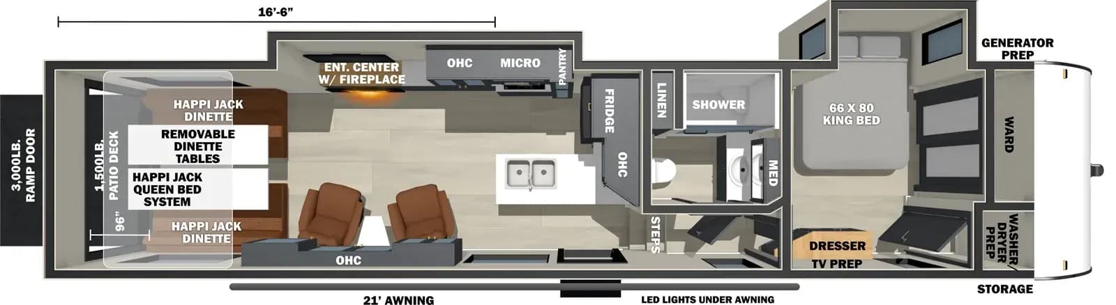 2027 Forest River Stealth 3217GX floorplan