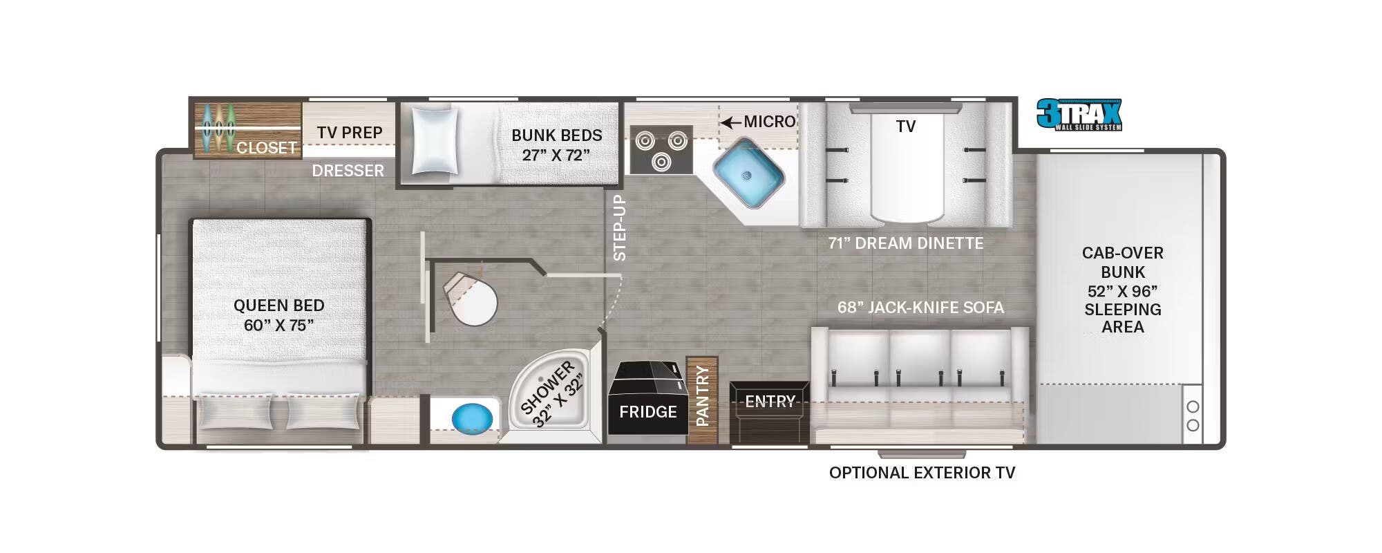 Thor Motor Coach Four Winds 31E floorplan