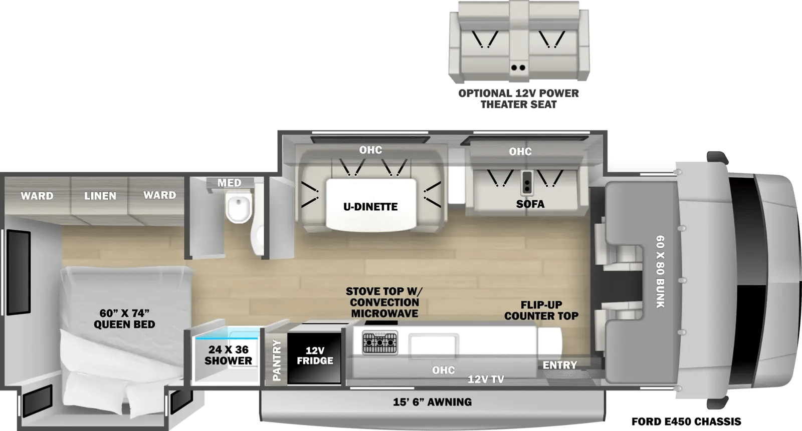 Forest River Solera 3012DSF floorplan