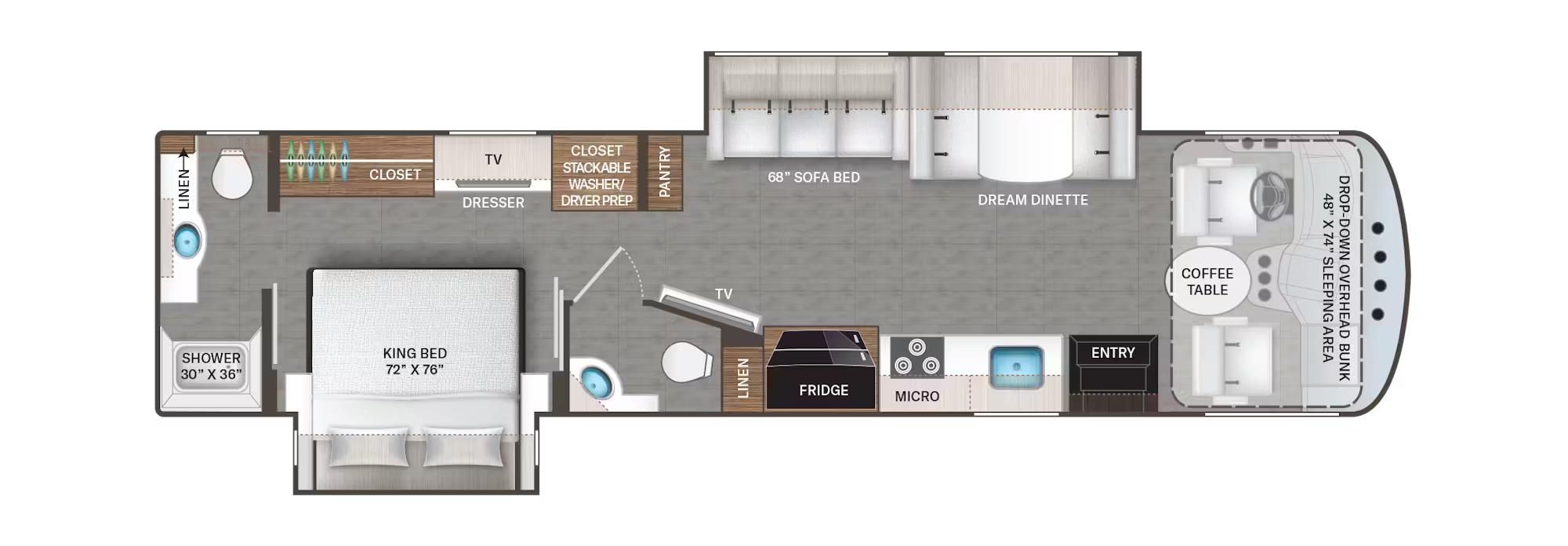 Thor Motor Coach Windsport 35G floorplan