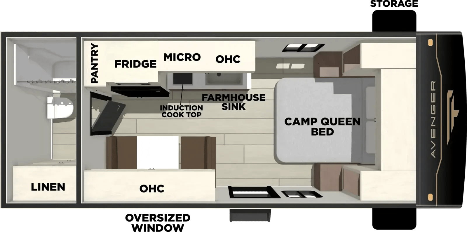 Forest River Avenger LT 16RBX floorplan