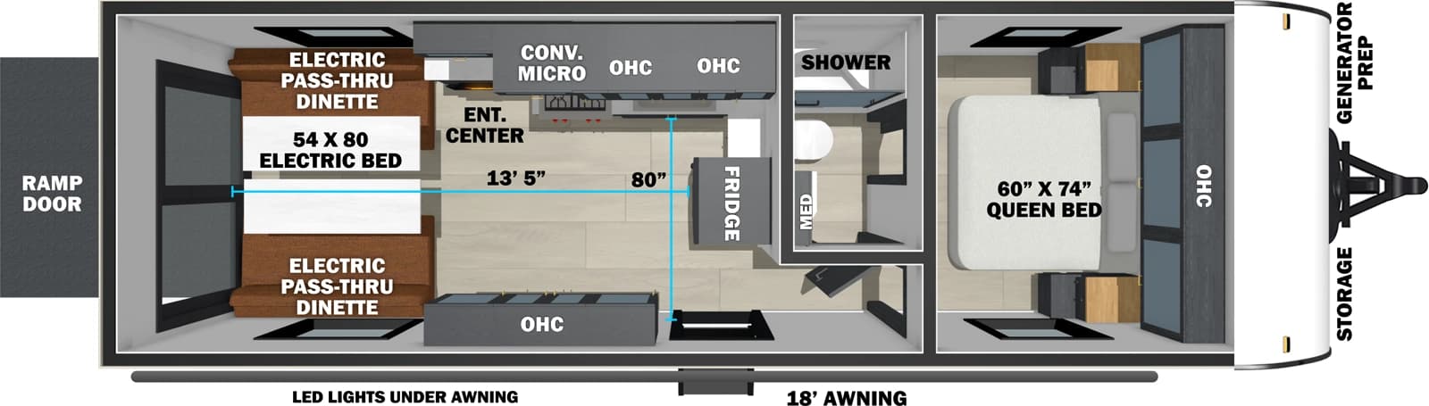 Forest River Stealth 2513 floorplan