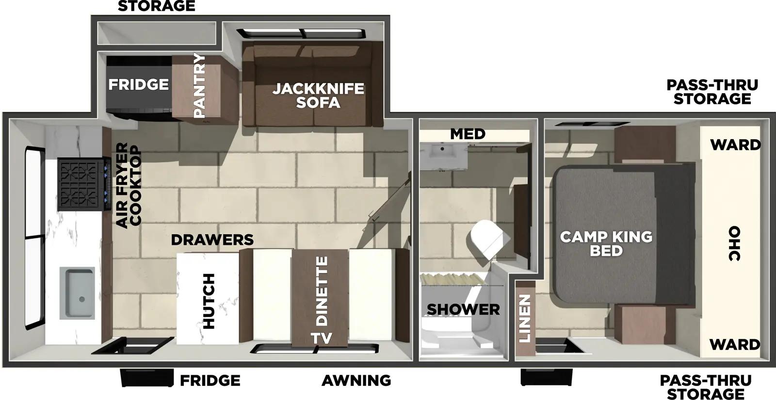 Prime Time Tracer 235RK floorplan