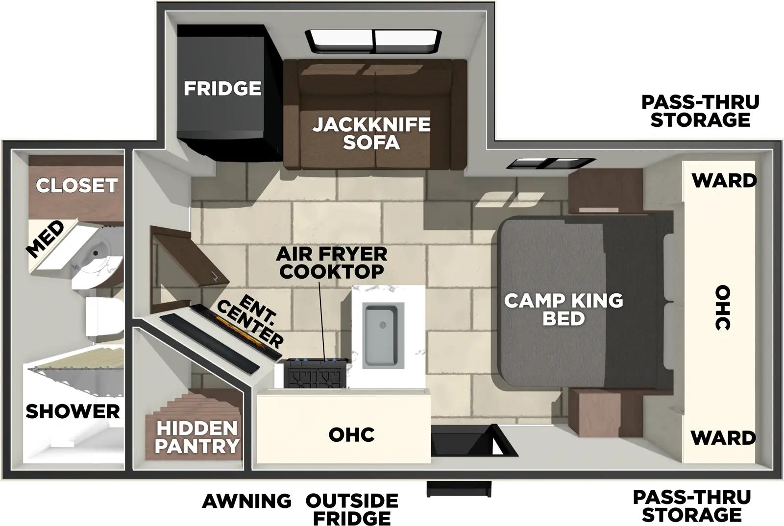 Prime Time Tracer 195RB floorplan
