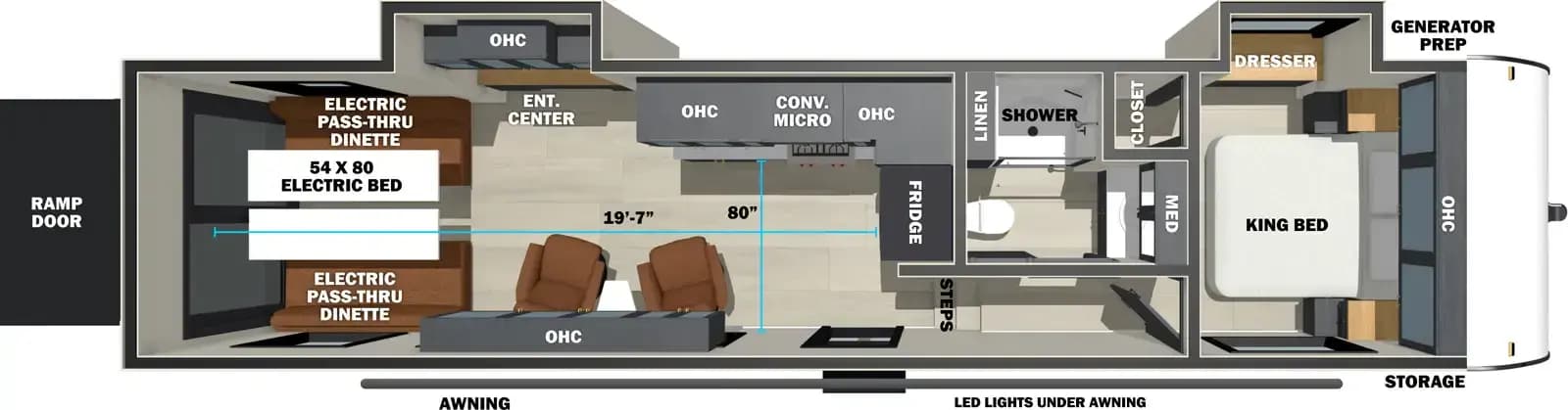 Forest River Stealth 3300 floorplan