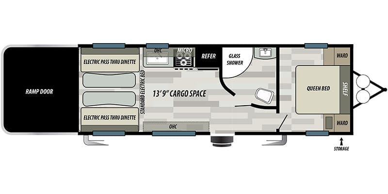 2021 Forest River Stealth FQ2413 floorplan