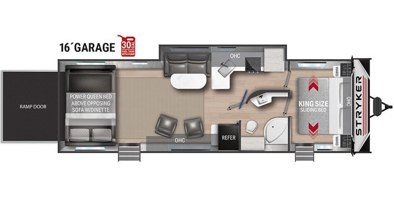 2023 Cruiser RV Stryker ST-2916 floorplan