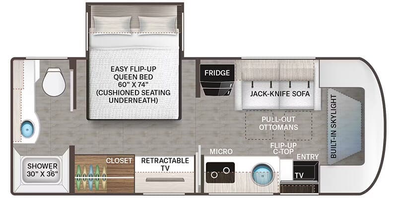 2025 Thor Motor Coach Gemini AWD 24JG floorplan