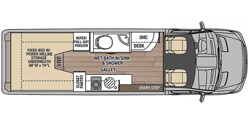 2025 Coachmen Galleria Li3 24A floorplan