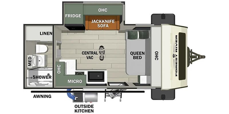2026 Forest River No Boundaries 18 Series NB18.3 floorplan