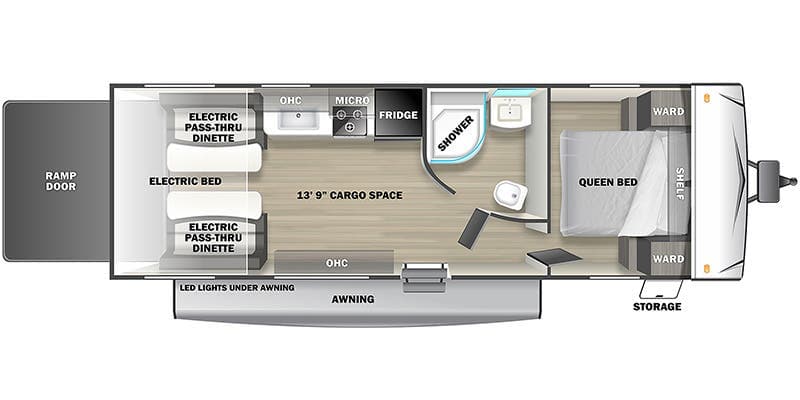 2022 Forest River Sandstorm 242SLC floorplan