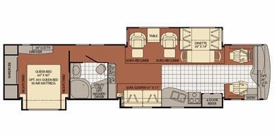 2008 Fleetwood Discovery 40X floorplan