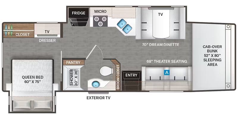 2026 Thor Motor Coach Omni Trail X32 floorplan