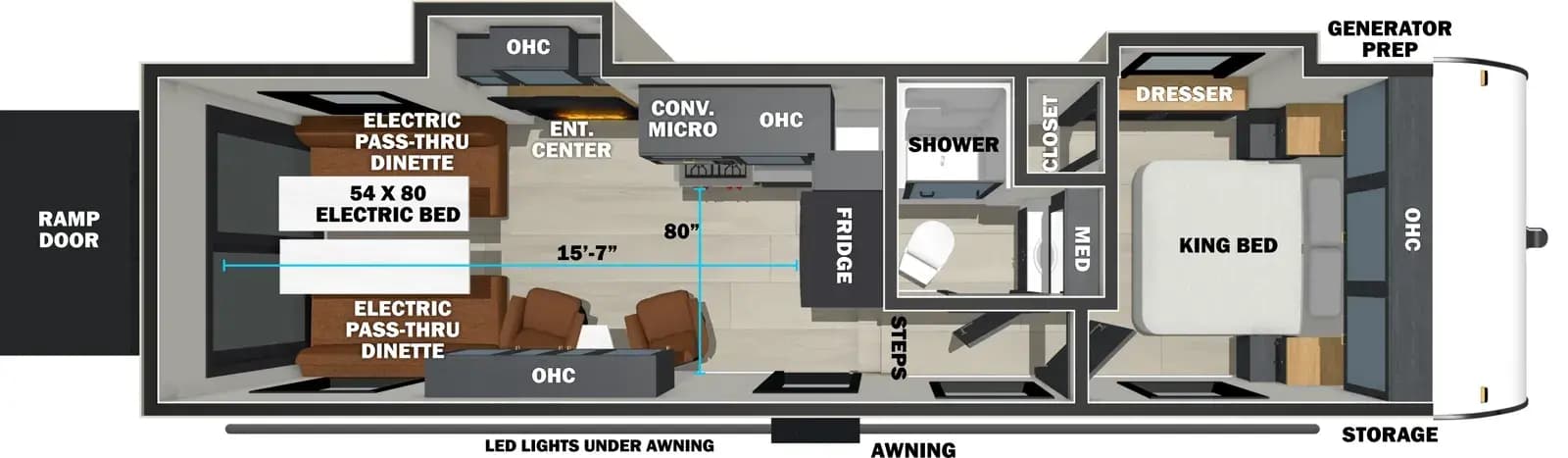 Forest River Stealth 2800 floorplan