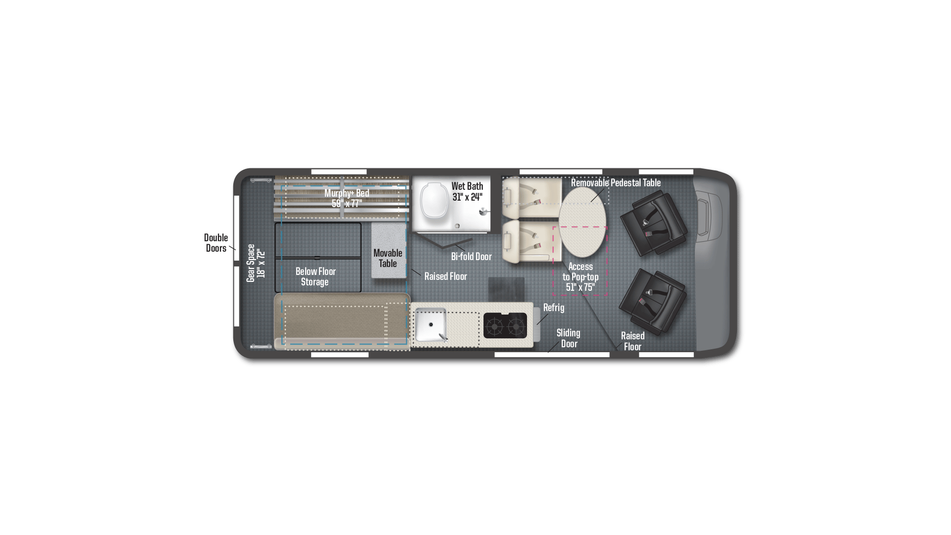Winnebago Solis 59PX floorplan