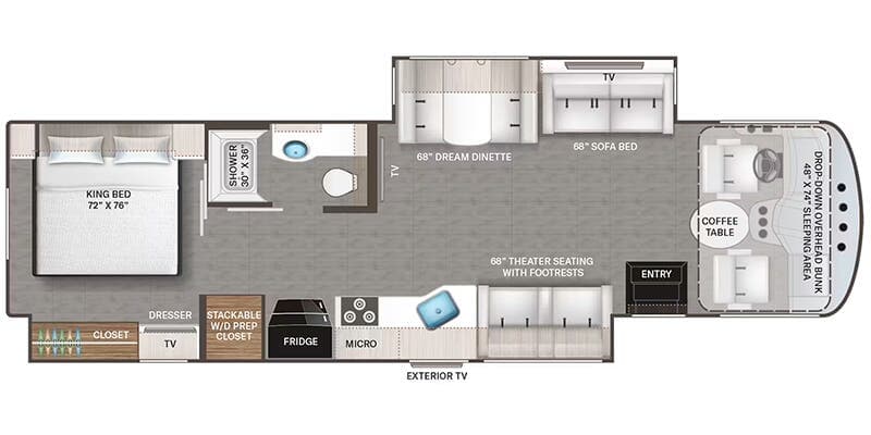 2025 Thor Motor Coach Windsport 35R floorplan