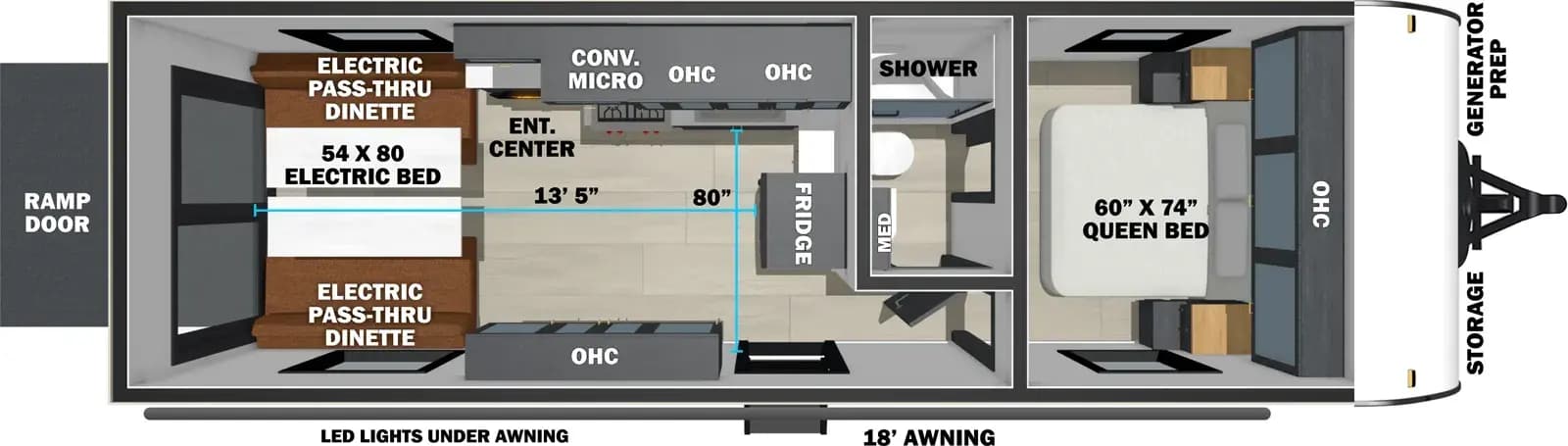 2027 Forest River Stealth 2513 floorplan