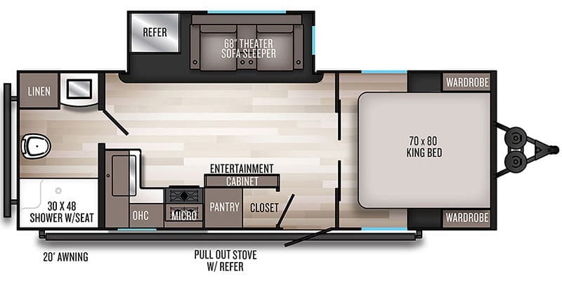 2022 Palomino Solaire Ultra-Lite 242 RBS floorplan