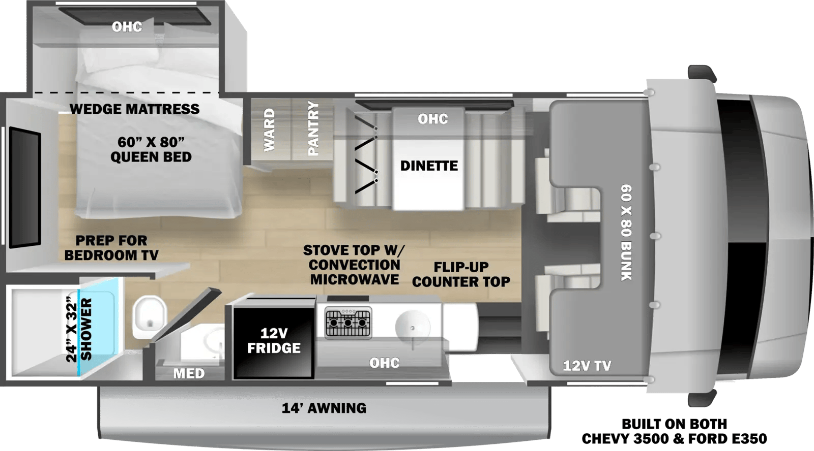 2027 Forest River Solera 2252SF floorplan