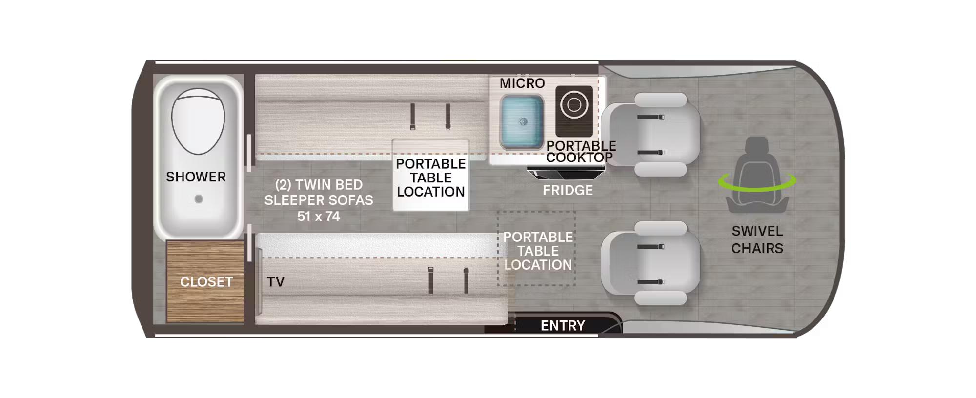 Thor Motor Coach Talavera 1930 floorplan