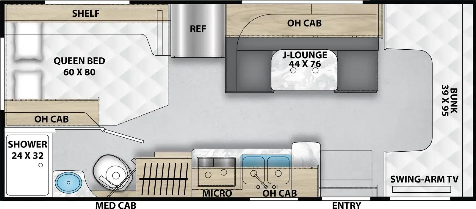 2027 Coachmen Cross Trail 22XG floorplan