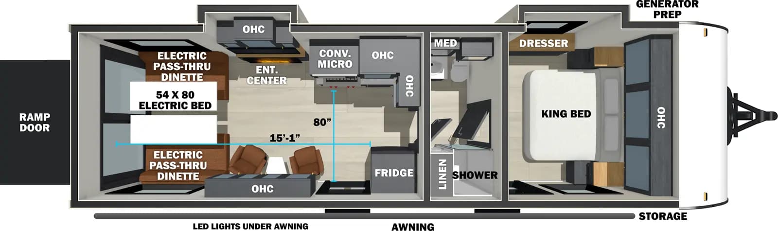Forest River Stealth 2600 floorplan