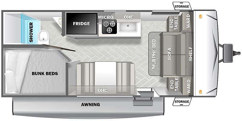 2024 Forest River EVO Factory Select Southwest 178DB floorplan