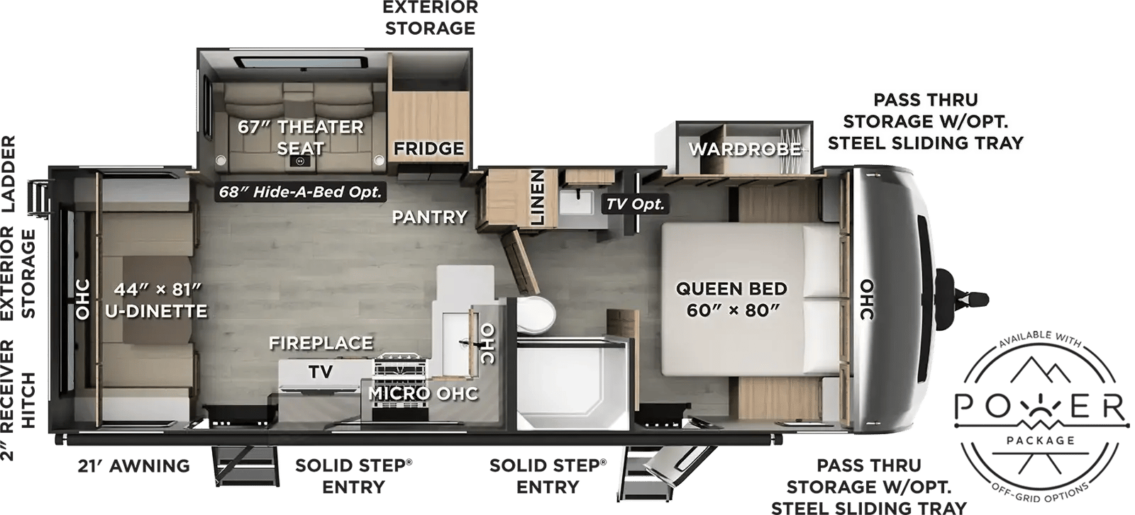 Forest River Rockwood Ultra Lite 2618RD floorplan