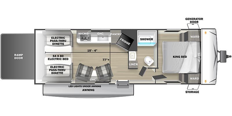 2024 Forest River Stealth 2500SLS floorplan