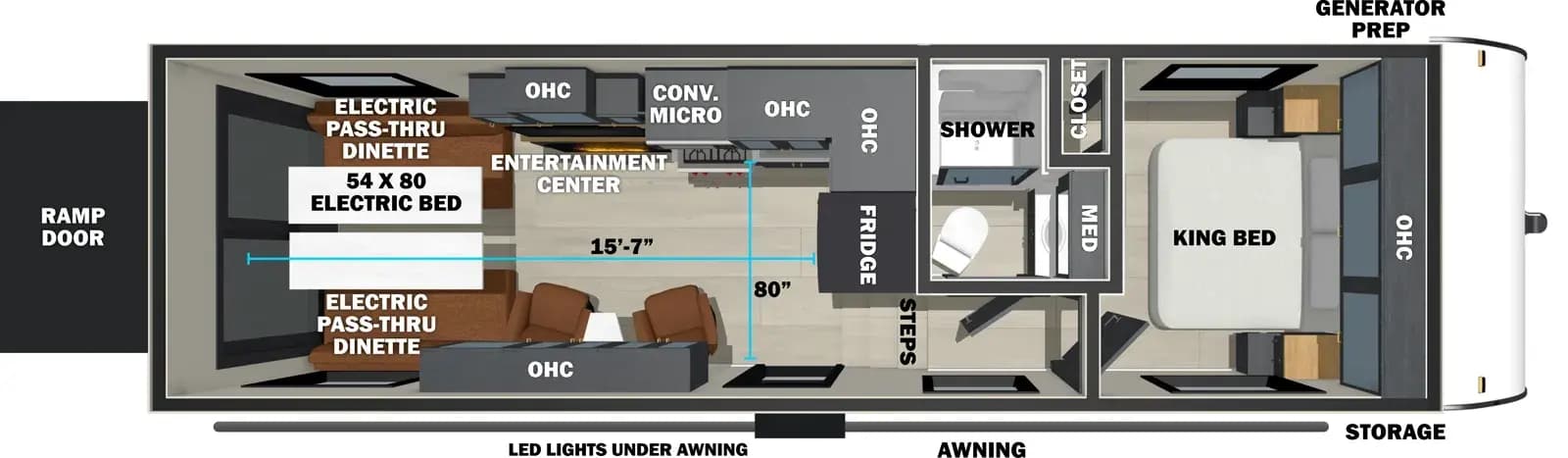 Forest River Stealth 2710 floorplan