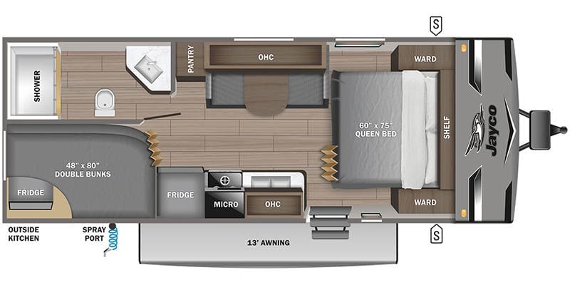 2023 Jayco Jay Flight 224BHW floorplan