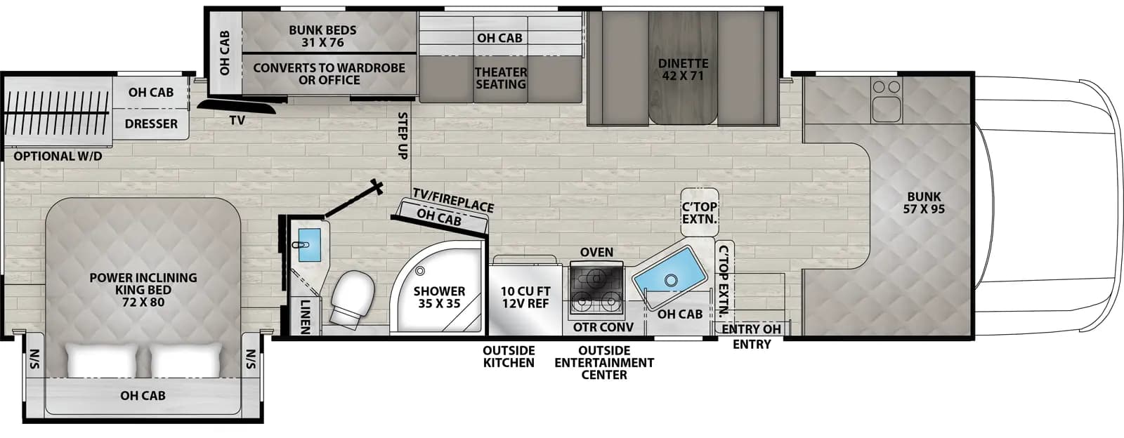 Coachmen Entourage 340BH floorplan
