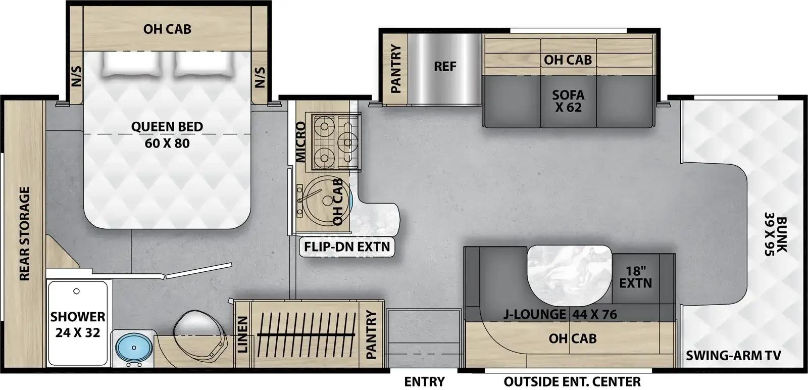 Coachmen Cross Trail 26XG floorplan