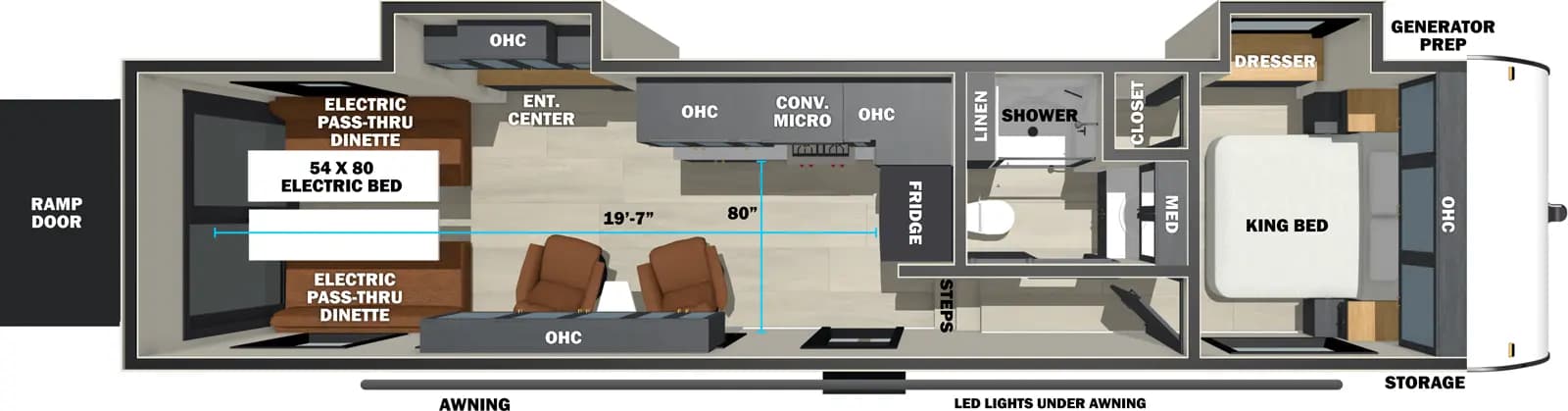 2026 Forest River Stealth 3300 floorplan