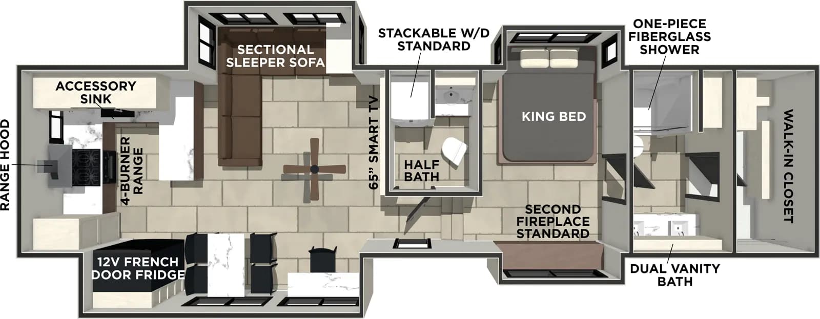 Prime Time Sanibel 38LAUNDRY floorplan