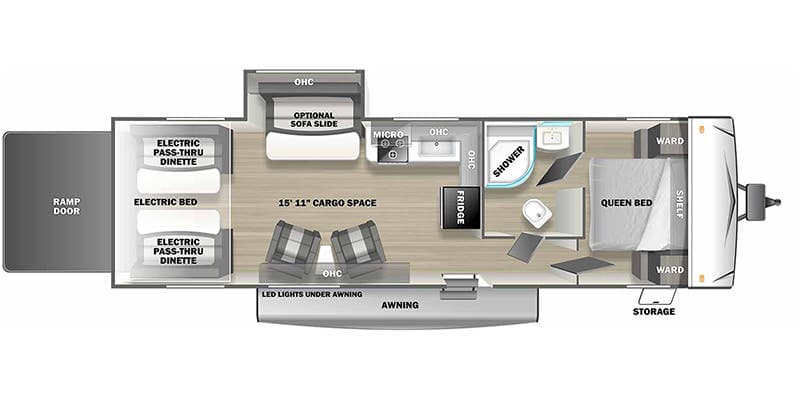 2022 Forest River Sandstorm 272GSLC floorplan