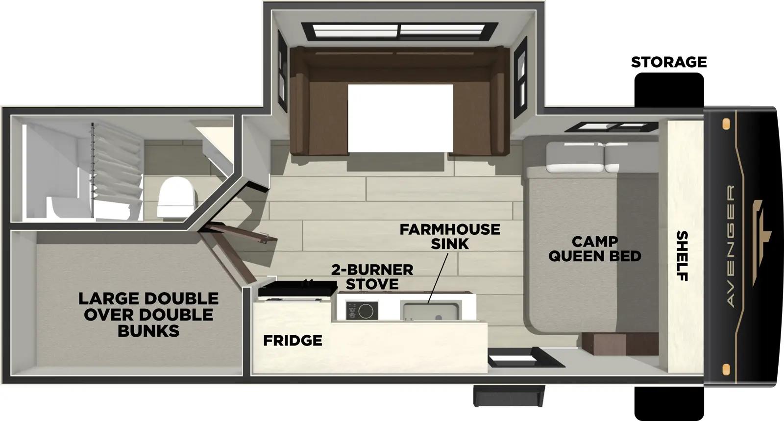 Prime Time Avenger LT 18DBS floorplan