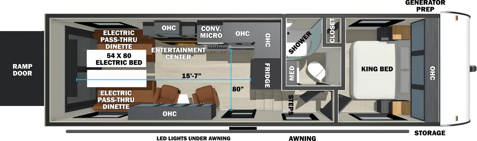 2026 Forest River Stealth 2710 floorplan