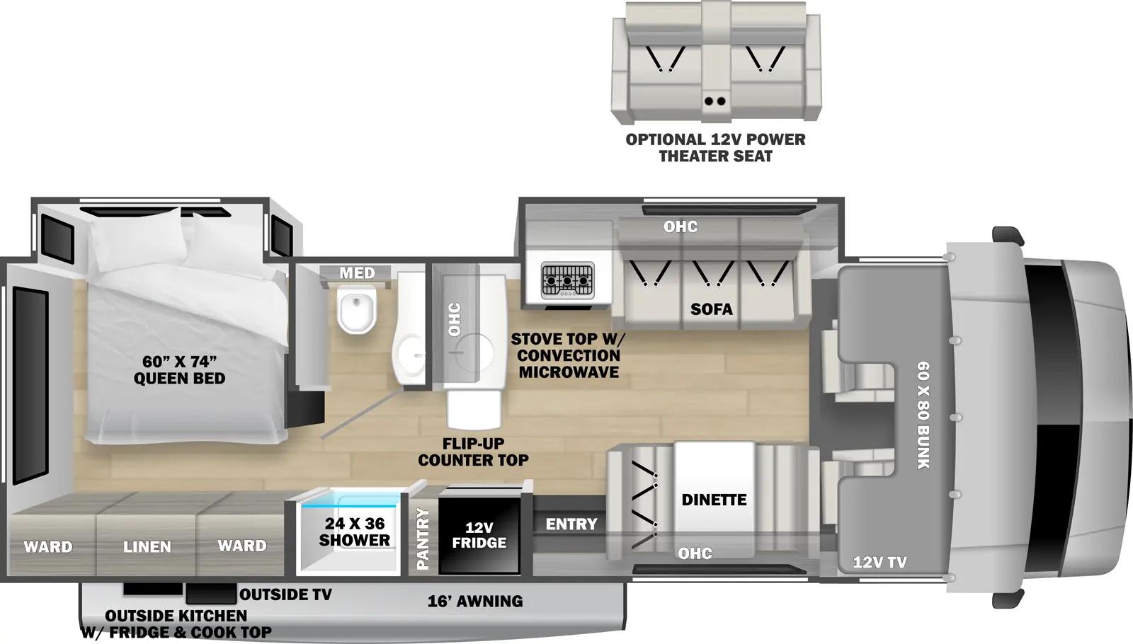 Forest River Solera 32DSOK floorplan