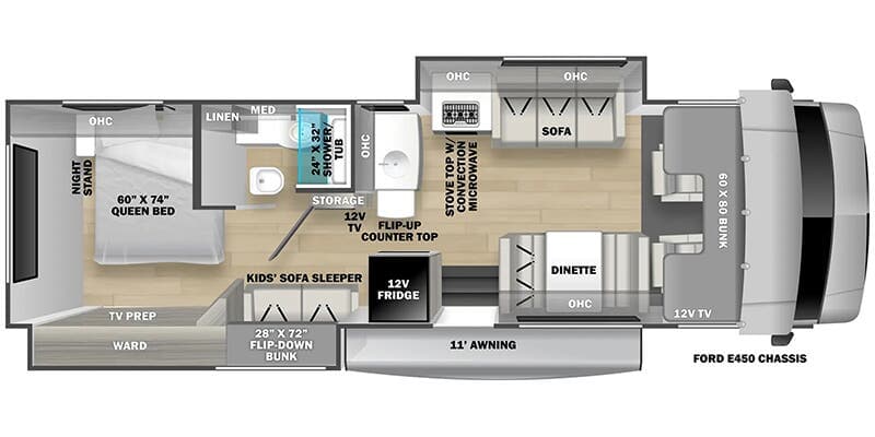 Forest River Solera 32DSB floorplan