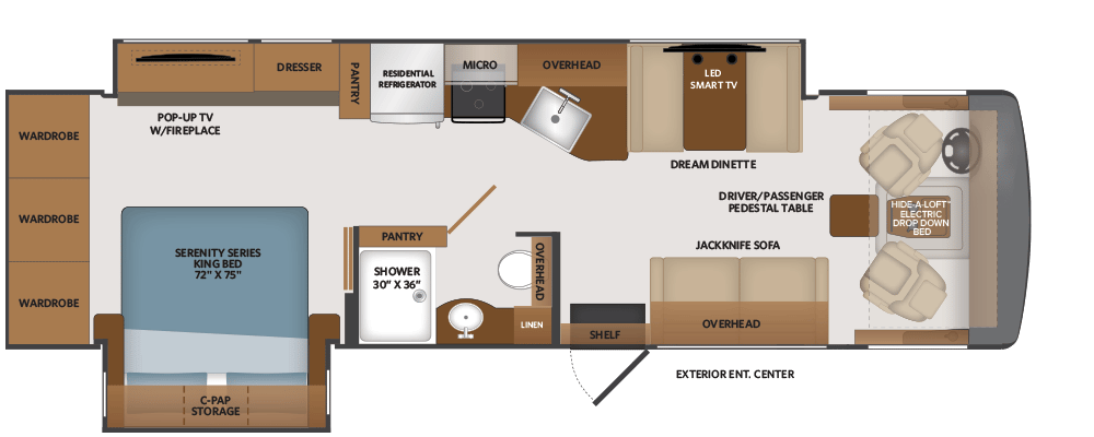 2026 Fleetwood Fortis 32RW floorplan