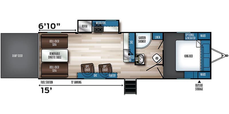 2022 Forest River Vengeance Rogue 26V floorplan
