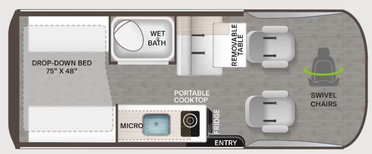 2027 Thor Motor Coach Talavera 1921 floorplan