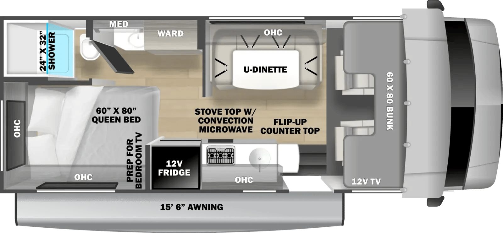 Forest River Solera 2352F4X4 floorplan